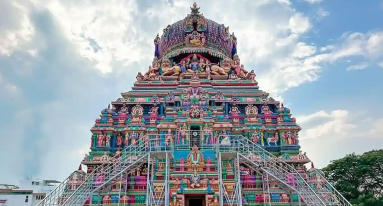 Koodal Azhagar Temple Madurai front view