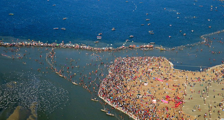 Thiruveni Sangamam Kanyakumari meeting point of three seas
